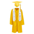 12 Colors shiny Kindergarten/Preschool Graduation Set – Gown, Cap, Stole, Tassel - Graduation Cap&Gown