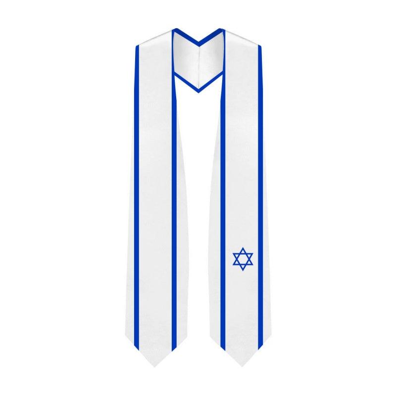 Israel Graduation Stole - Jewish Flag Sash - Graduation Cap&Gown