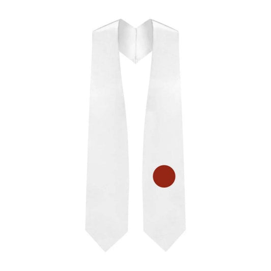 Japan Graduation Stole - Japanese Flag Sash - Graduation Cap&Gown