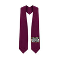 Maroon BLACK GRADS MATTER Graduation Stole - Graduation Cap&Gown