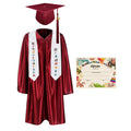 2025 Children's Graduation Gown and Cap Uniform Set with Shawl & Award - Graduation Cap&Gown