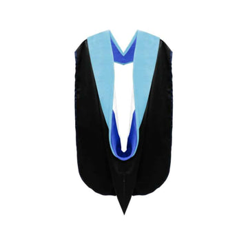 Doctor of PHD Education Hood - Royal Blue & White - Graduation Cap&Gown