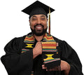 Kente Graduation Kente Stole, Handwoven Kente Sash Cloth - Graduation Cap&Gown