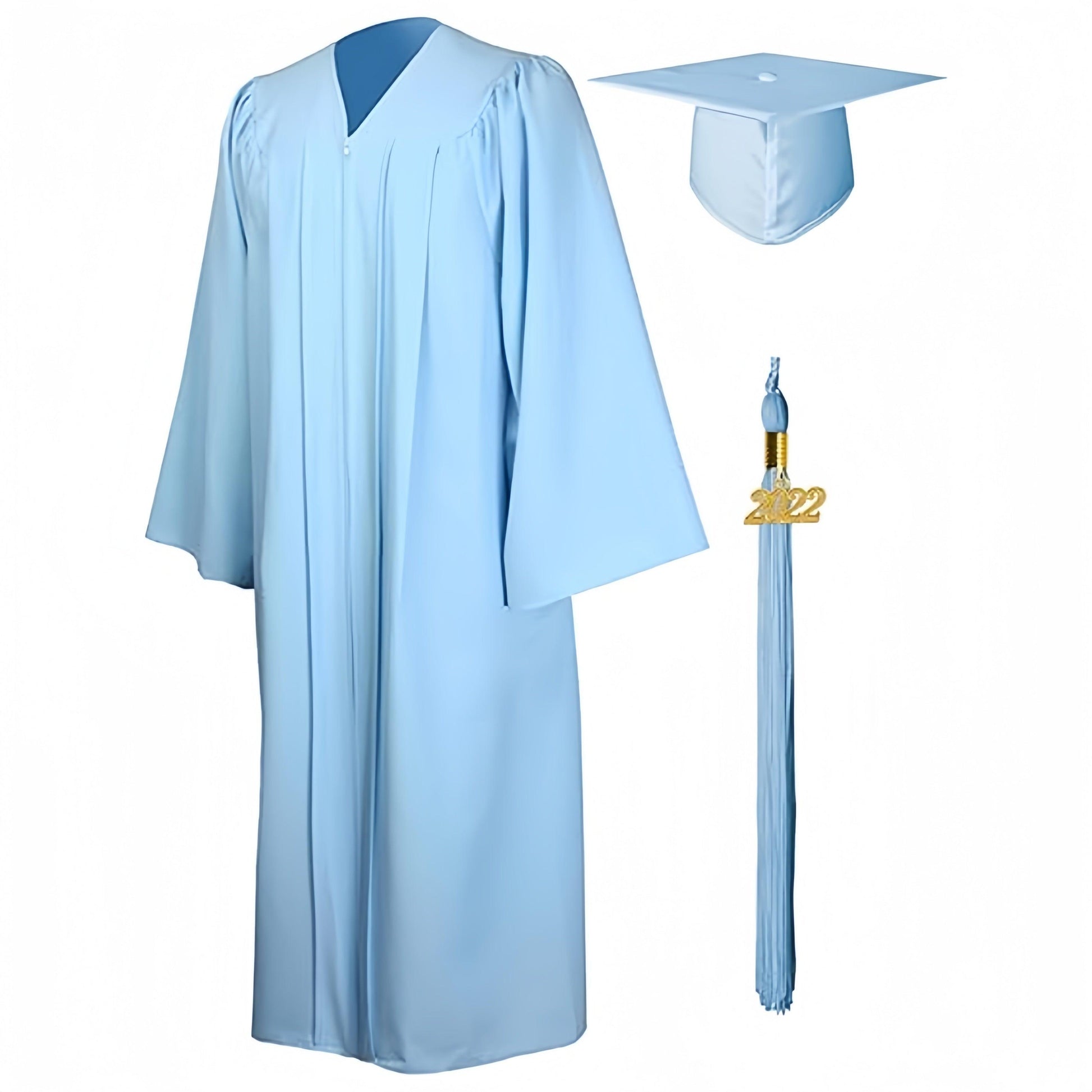 12 Matte High School Premium Matte Graduation Cap, Gown & Tassel Package - Graduation Cap&Gown