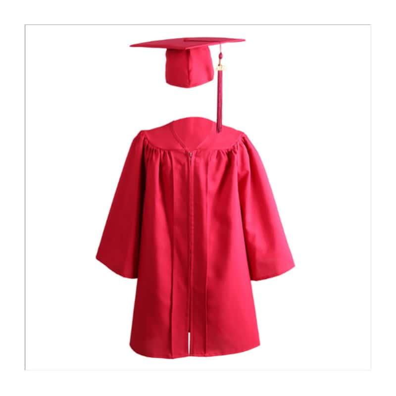 12 Colors Matte Kindergarten/Preschool Graduation Cap and Gown - Graduation Cap&Gown