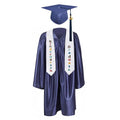 12 Colors shiny Kindergarten/Preschool Graduation Set – Gown, Cap, Stole, Tassel - Graduation Cap&Gown