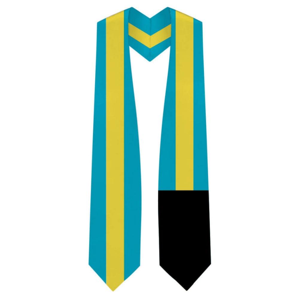 Bahamas Graduation Stole - Bahamas Flag Sash - Graduation Cap&Gown
