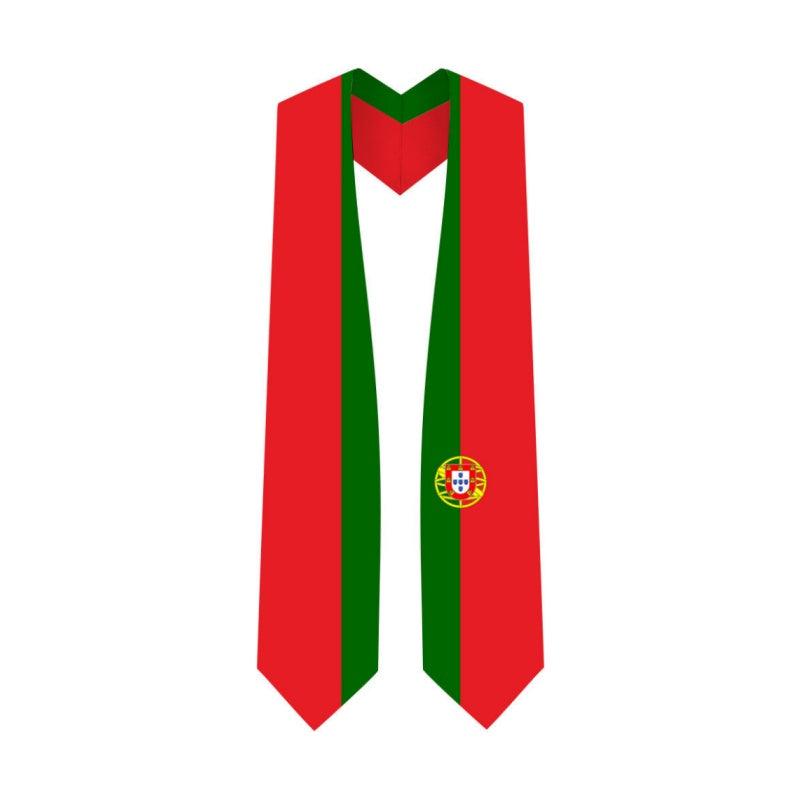 Portugal Graduation Stole - Portuguese Flag Sash - Graduation Cap&Gown