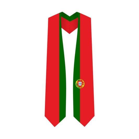 Portugal Graduation Stole - Portuguese Flag Sash - Graduation Cap&Gown