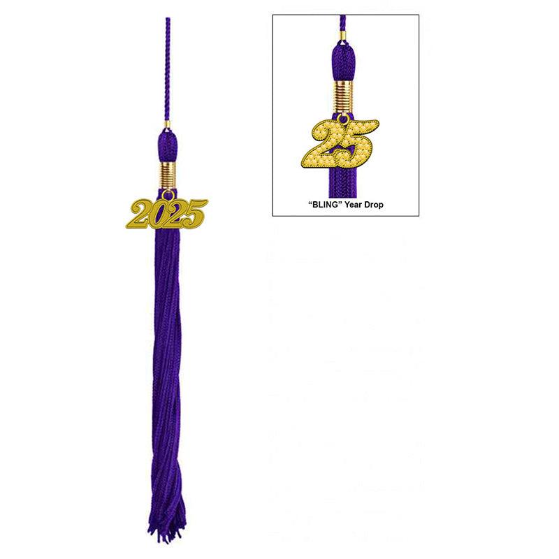 17-Color Graduation Tassel Collection with Year Charm - High Quality - Graduation Cap&Gown