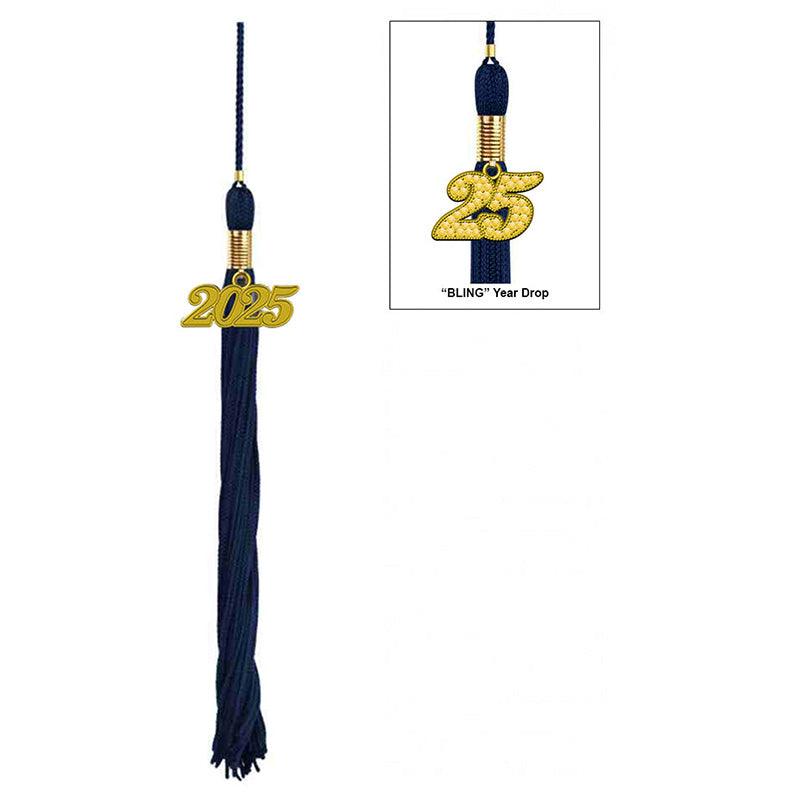 17-Color Graduation Tassel Collection with Year Charm - High Quality - Graduation Cap&Gown