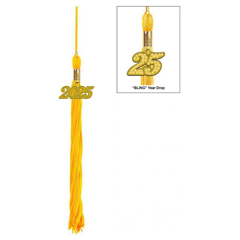 17-Color Graduation Tassel Collection with Year Charm - High Quality - Graduation Cap&Gown