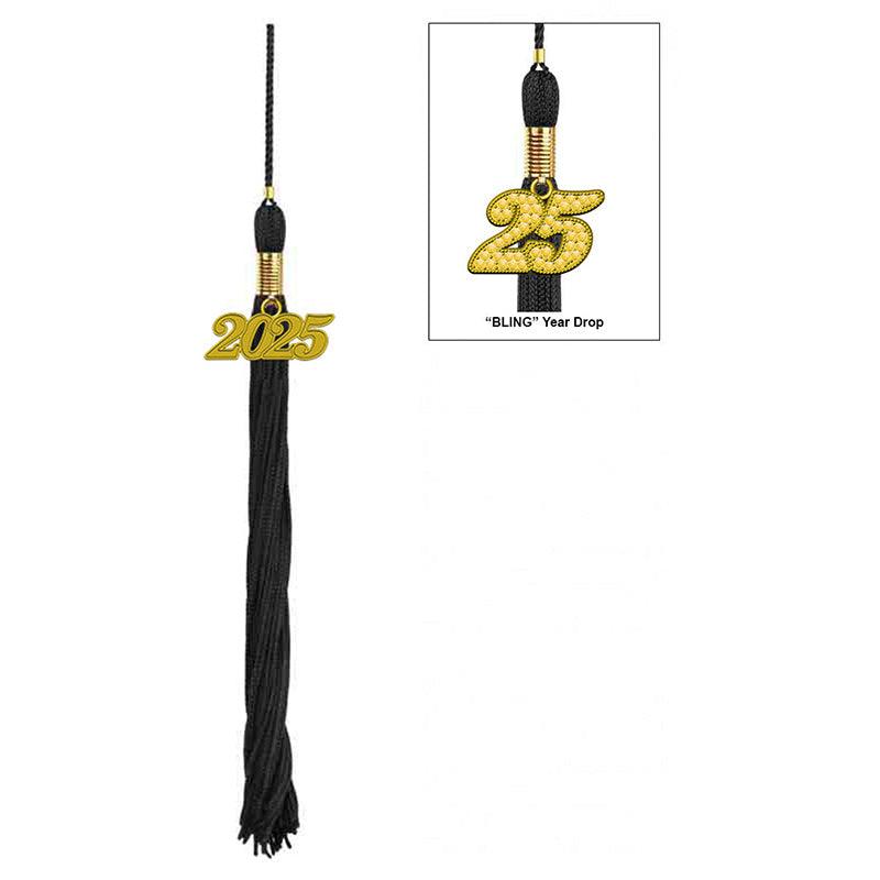 17-Color Graduation Tassel Collection with Year Charm - High Quality - Graduation Cap&Gown