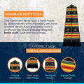 Kente Graduation Kente Stole, Handwoven Kente Sash Cloth - Graduation Cap&Gown