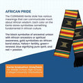Kente Graduation Kente Stole, Handwoven Kente Sash Cloth - Graduation Cap&Gown
