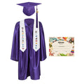 2025 Children's Graduation Gown and Cap Uniform Set with Shawl & Award - Graduation Cap&Gown