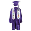 12 Colors shiny Kindergarten/Preschool Graduation Set – Gown, Cap, Stole, Tassel - Graduation Cap&Gown
