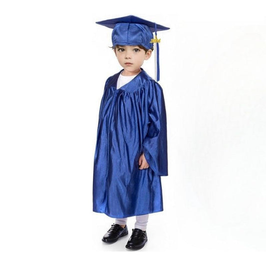 12 Colors Shiny Kindergarten/Preschool Graduation Cap and Gown - Graduation Cap&Gown