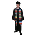 Black Mexican Serape Graduation Stole/Sash - Graduation Cap&Gown