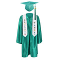 12 Colors shiny Kindergarten/Preschool Graduation Set – Gown, Cap, Stole, Tassel - Graduation Cap&Gown