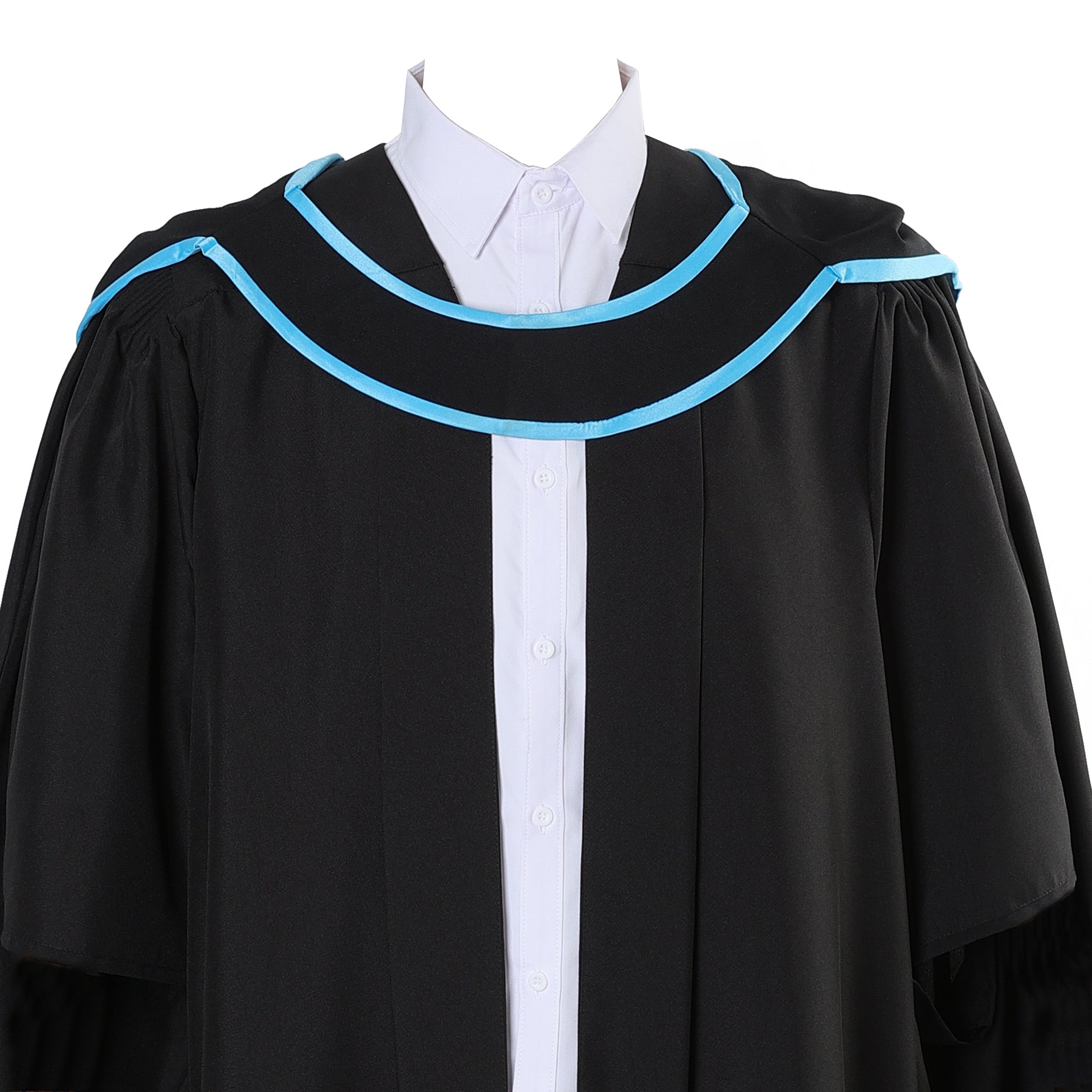 British Deluxe Master's Clothing Set – Graduation Gown, Headgear & Hat - Graduation Cap&Gown