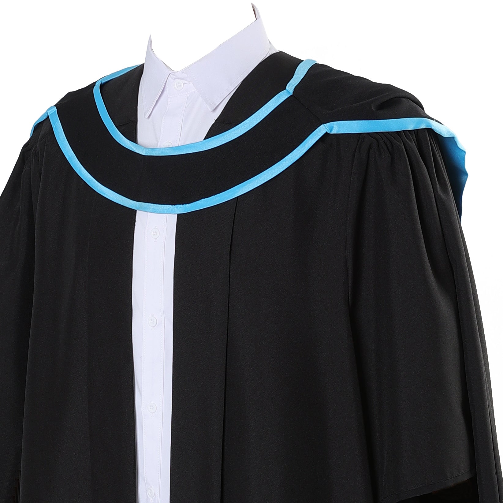 British Deluxe Master's Clothing Set – Graduation Gown, Headgear & Hat - Graduation Cap&Gown
