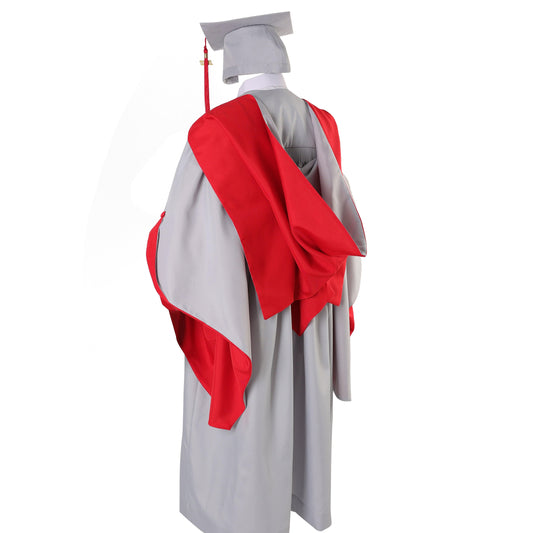 Deluxe UK Doctorate Graduation Gown Set - Graduation Cap&Gown
