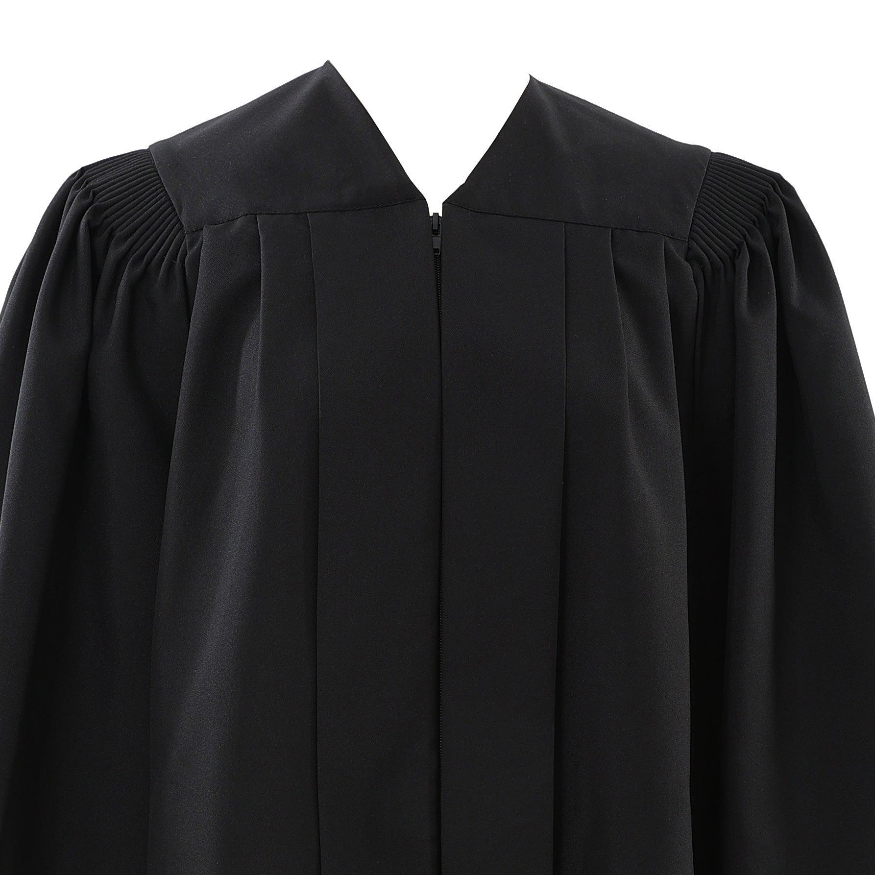 Deluxe Black Bachelors Graduation Gown - Graduation Cap&Gown