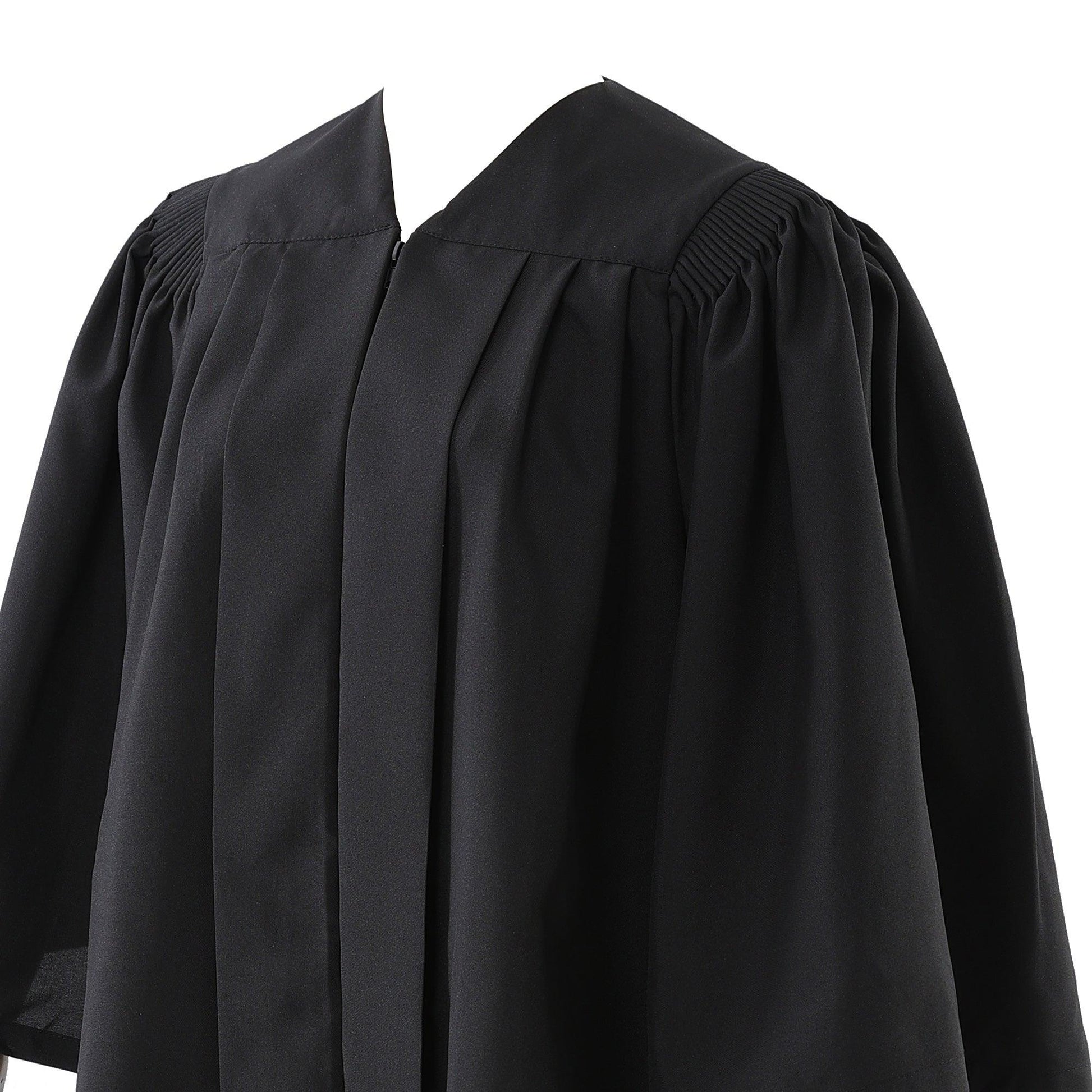 Deluxe Black Bachelors Graduation Gown - Graduation Cap&Gown