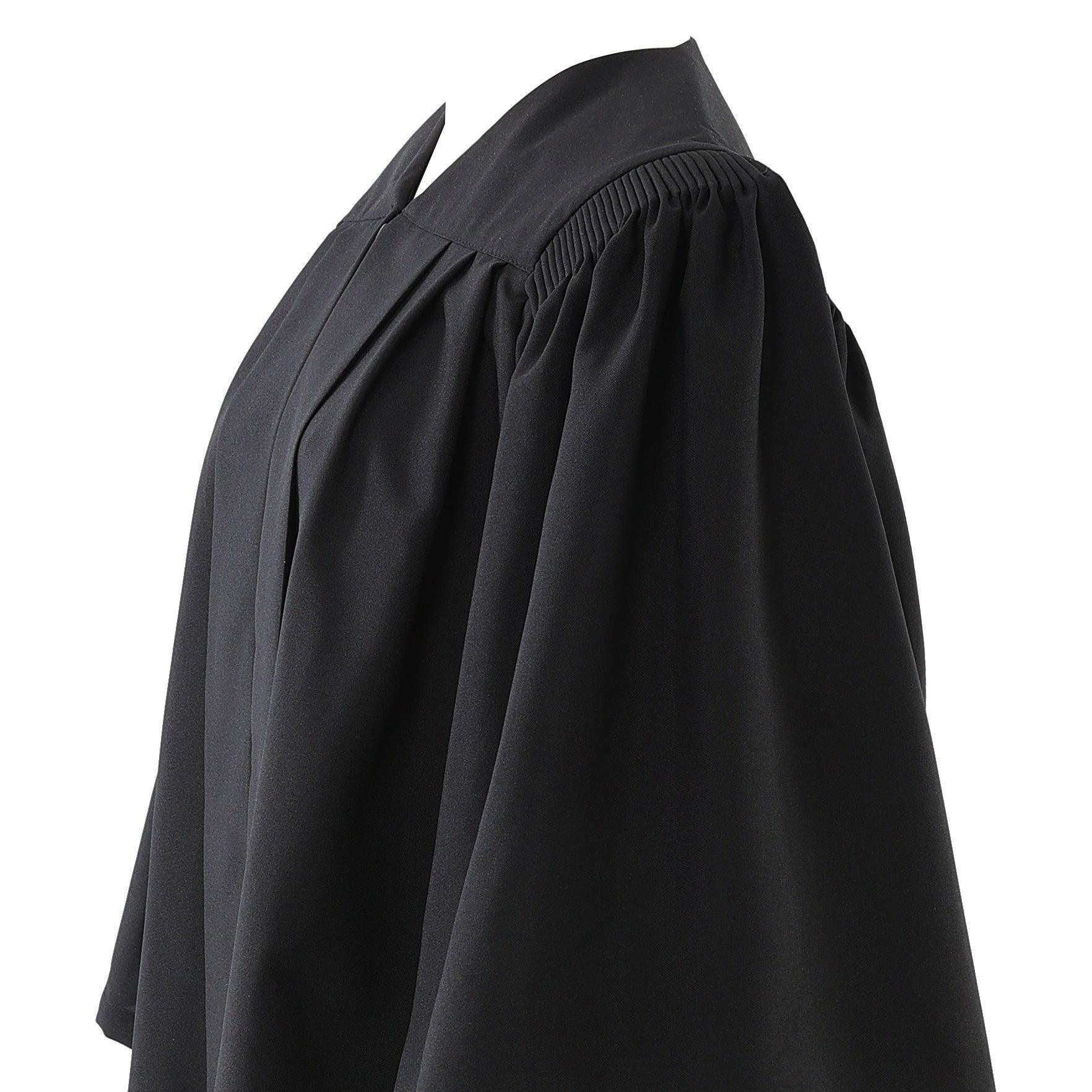 Deluxe Black Bachelors Graduation Gown - Graduation Cap&Gown