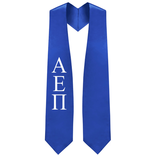 Alpha Epsilon Pi Greek Lettered Stole - Graduation Cap&Gown