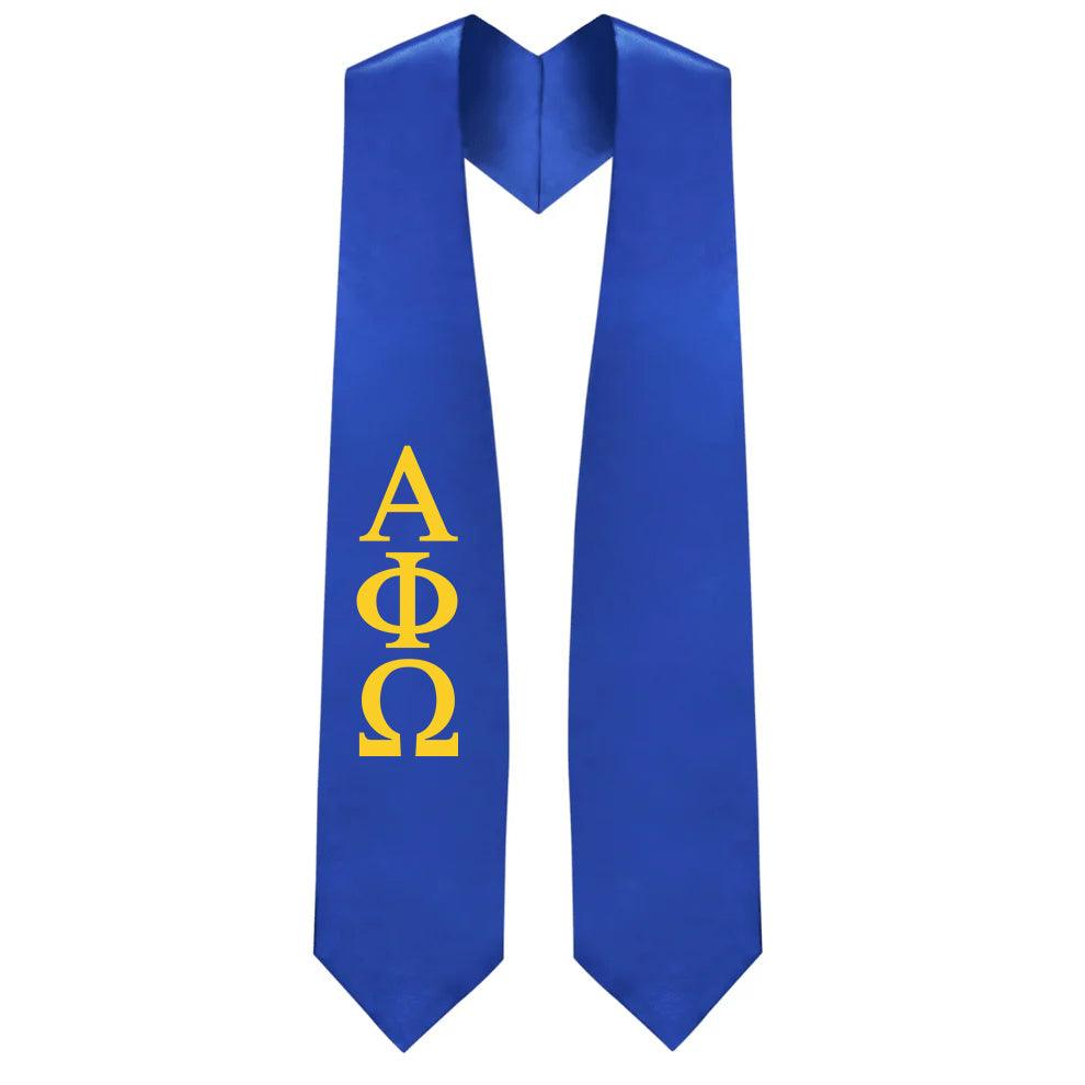 Alpha Phi Omega Greek Lettered Stole - Graduation Cap&Gown