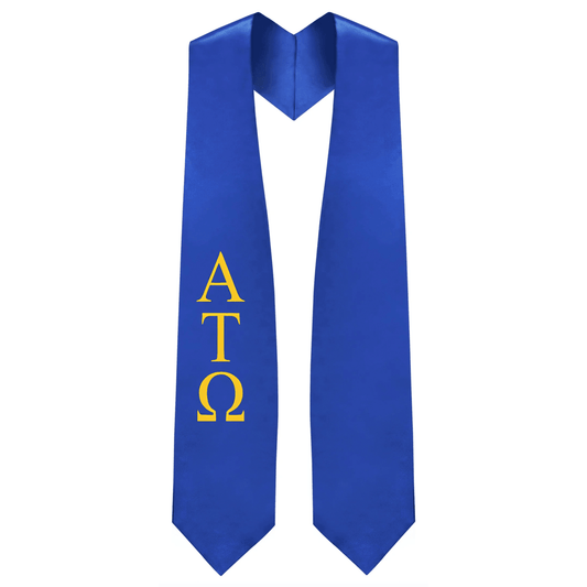 Alpha Tau Omega Greek Lettered Stole - Graduation Cap&Gown