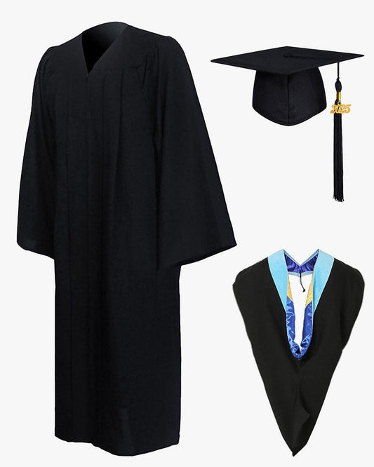 Economy Bachelor Graduation Cap Gown Hood Package - Graduation Cap&Gown