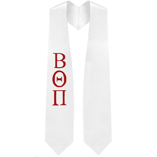 Beta Theta Pi Greek Lettered Stole - Graduation Cap&Gown