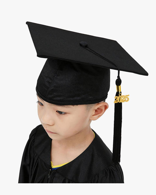 Shiny Kindergarten Graduation Cap with Tassel-12 Colors Available - Graduation Cap&Gown