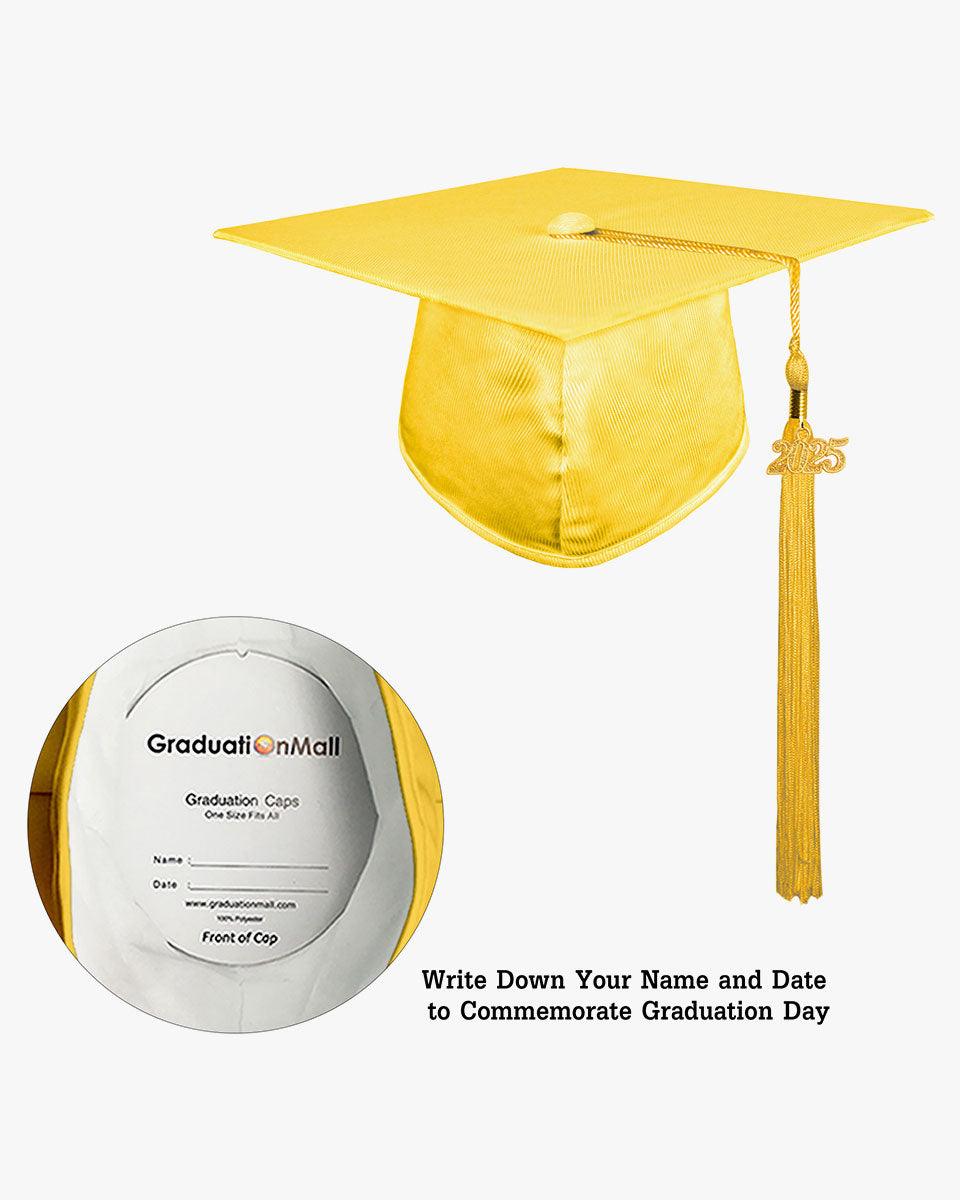 Shiny Kindergarten Graduation Cap with Tassel-12 Colors Available - Graduation Cap&Gown