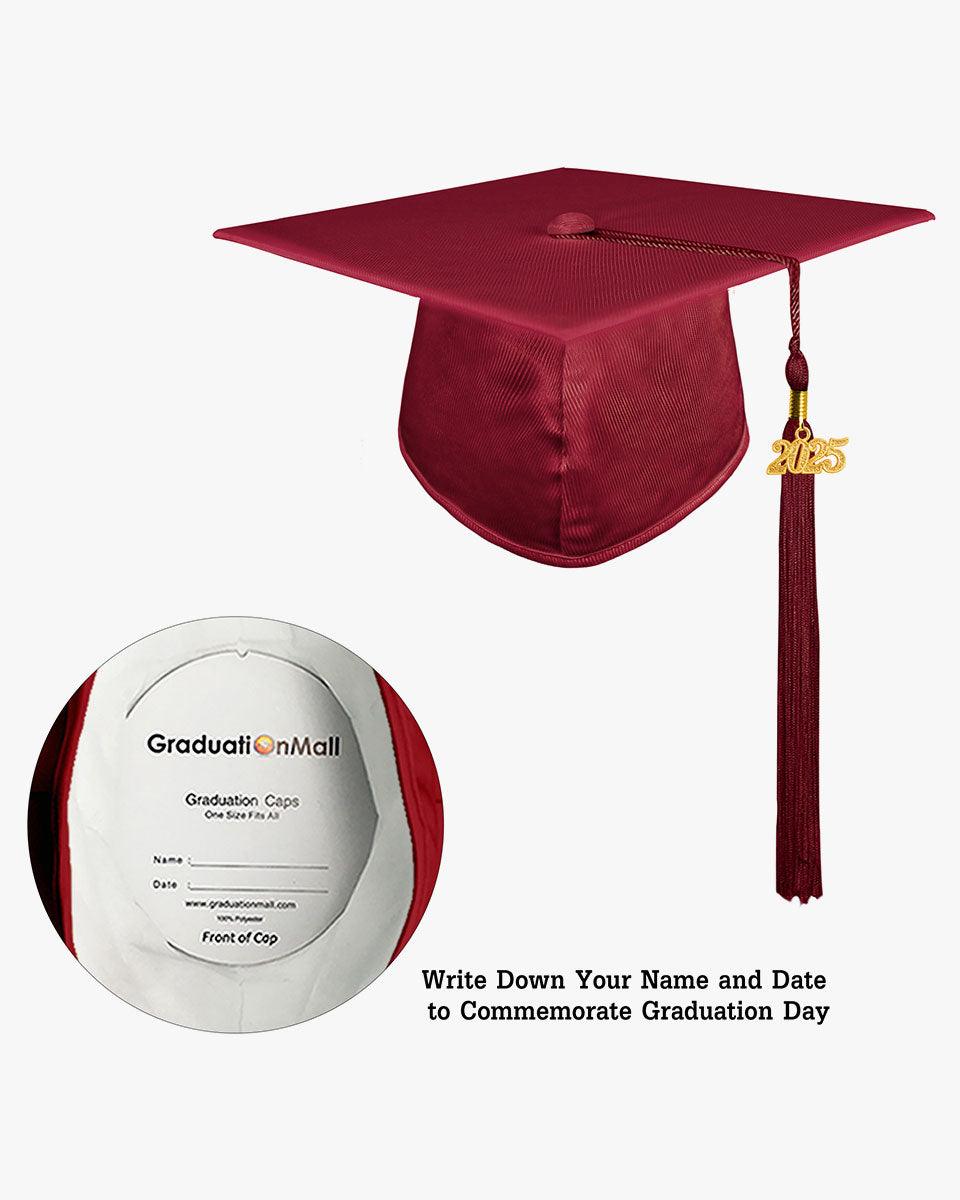 Shiny Kindergarten Graduation Cap with Tassel-12 Colors Available - Graduation Cap&Gown