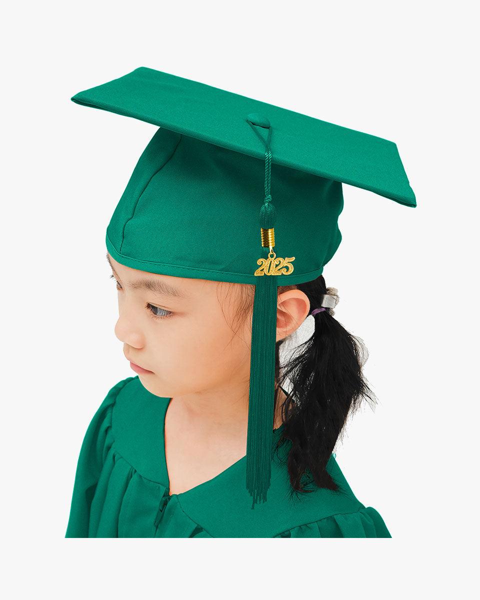 Matte Kindergarten Graduation Cap with Tassel-12 Colors Available - Graduation Cap&Gown