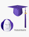 Matte Kindergarten Graduation Cap with Tassel-12 Colors Available - Graduation Cap&Gown