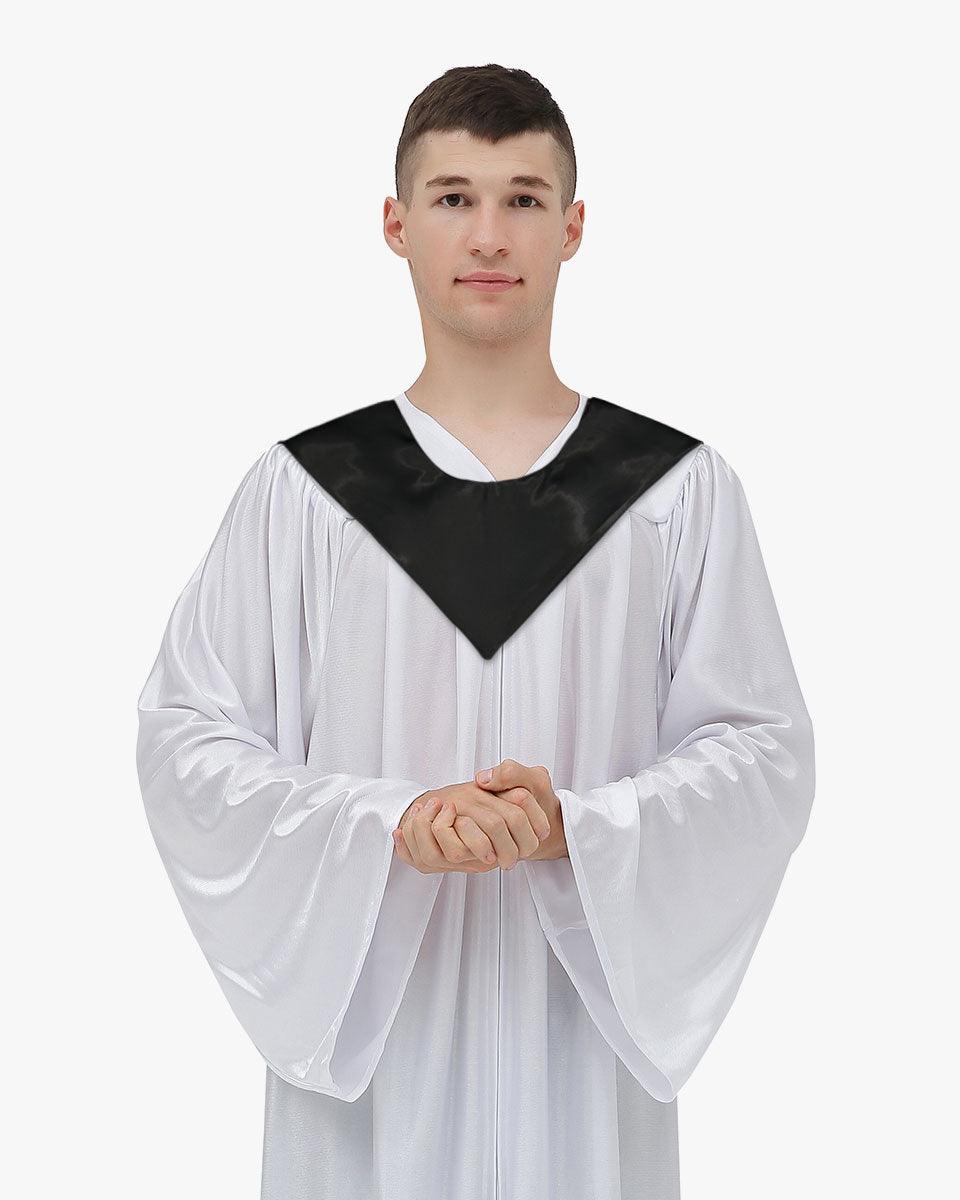 Traditional One Color V Stoles - 10 Colors Available - Graduation Cap&Gown