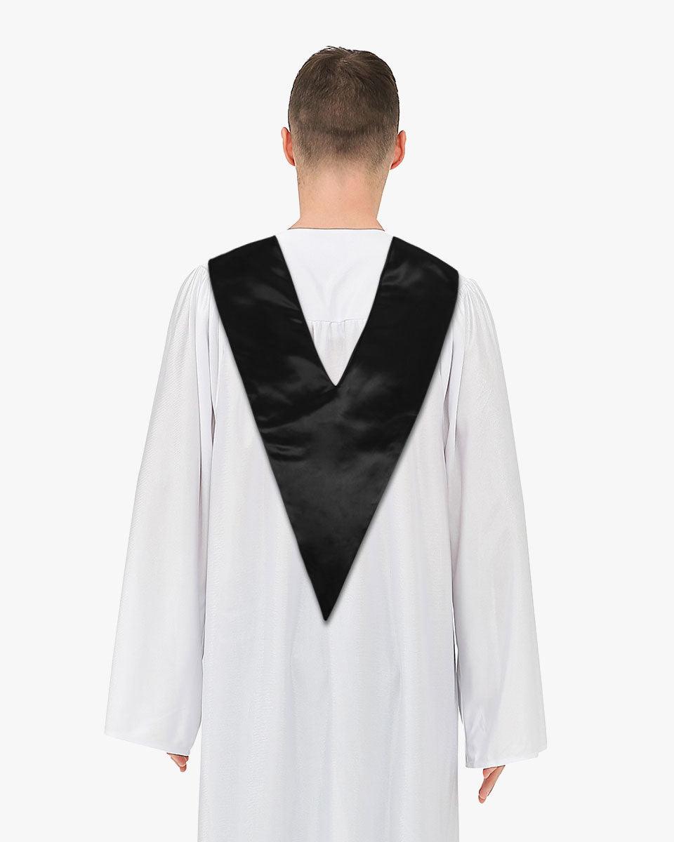Traditional One Color V Stoles - 10 Colors Available - Graduation Cap&Gown