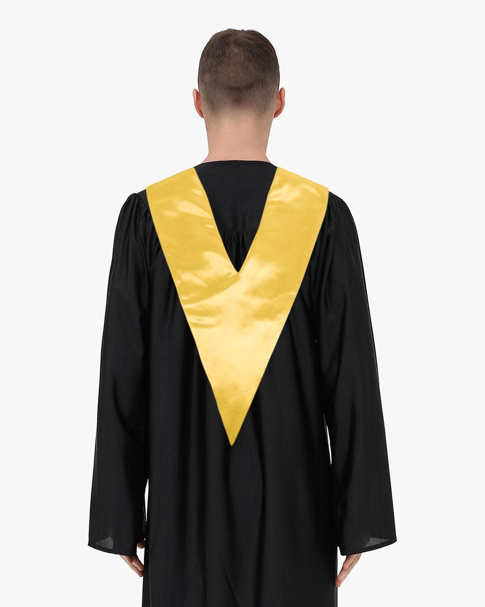 Traditional One Color V Stoles - 10 Colors Available - Graduation Cap&Gown