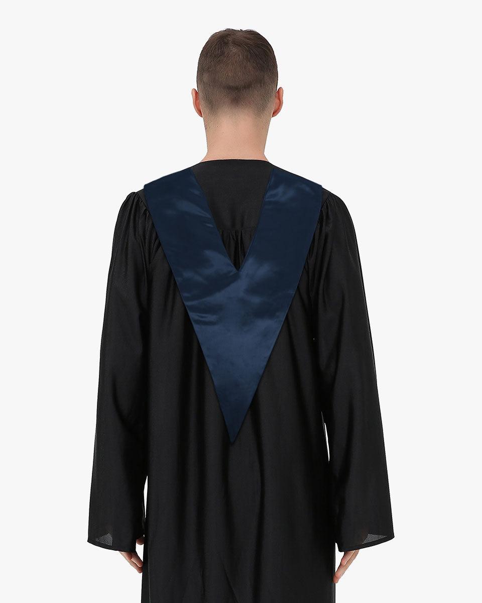Traditional One Color V Stoles - 10 Colors Available - Graduation Cap&Gown