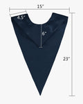 Traditional One Color V Stoles - 10 Colors Available - Graduation Cap&Gown