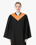 Traditional One Color V Stoles - 10 Colors Available - Graduation Cap&Gown
