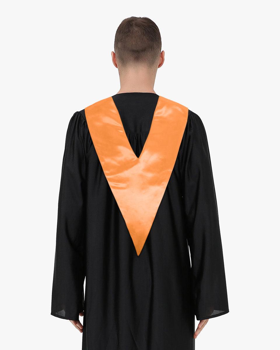 Traditional One Color V Stoles - 10 Colors Available - Graduation Cap&Gown