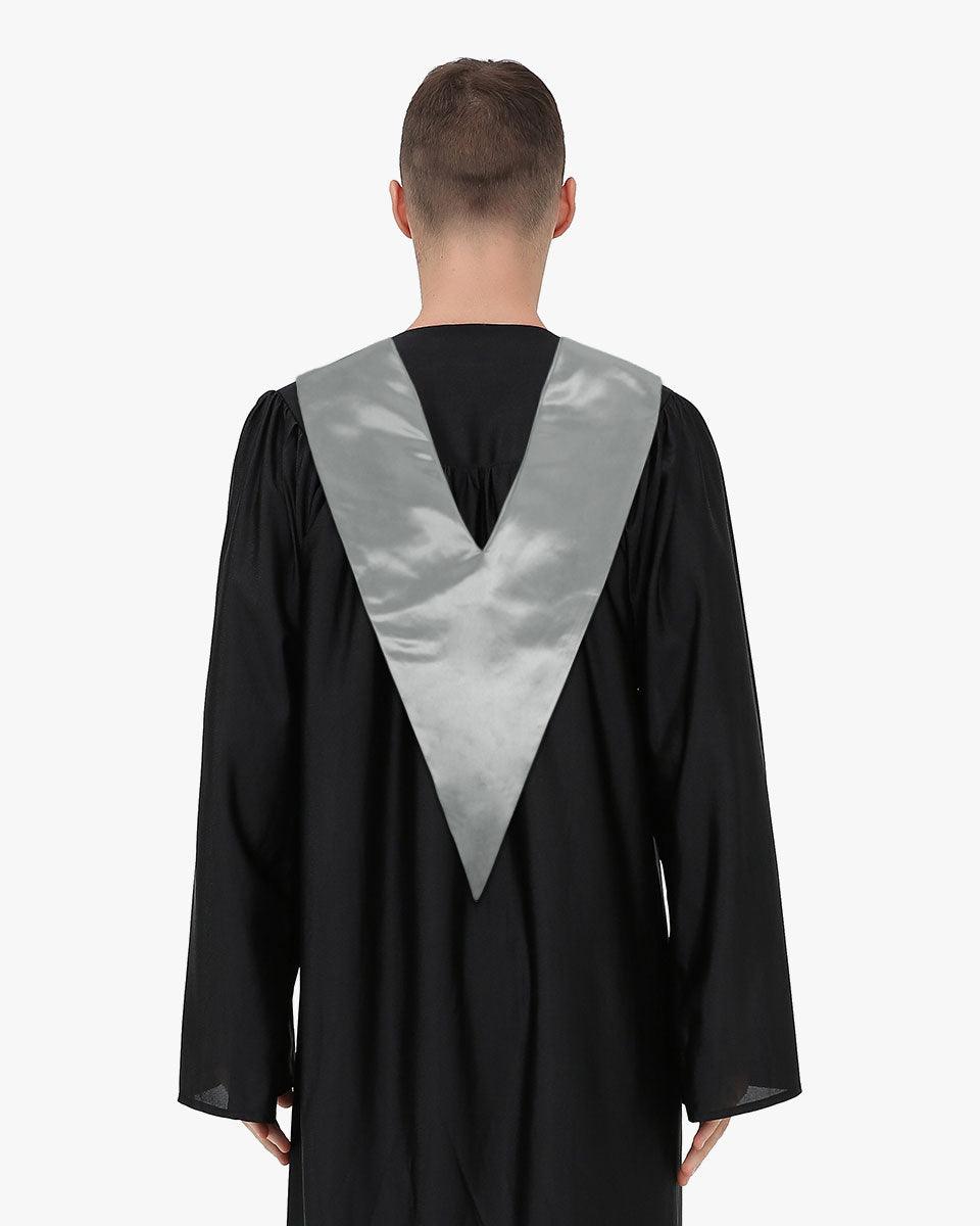 Traditional One Color V Stoles - 10 Colors Available - Graduation Cap&Gown