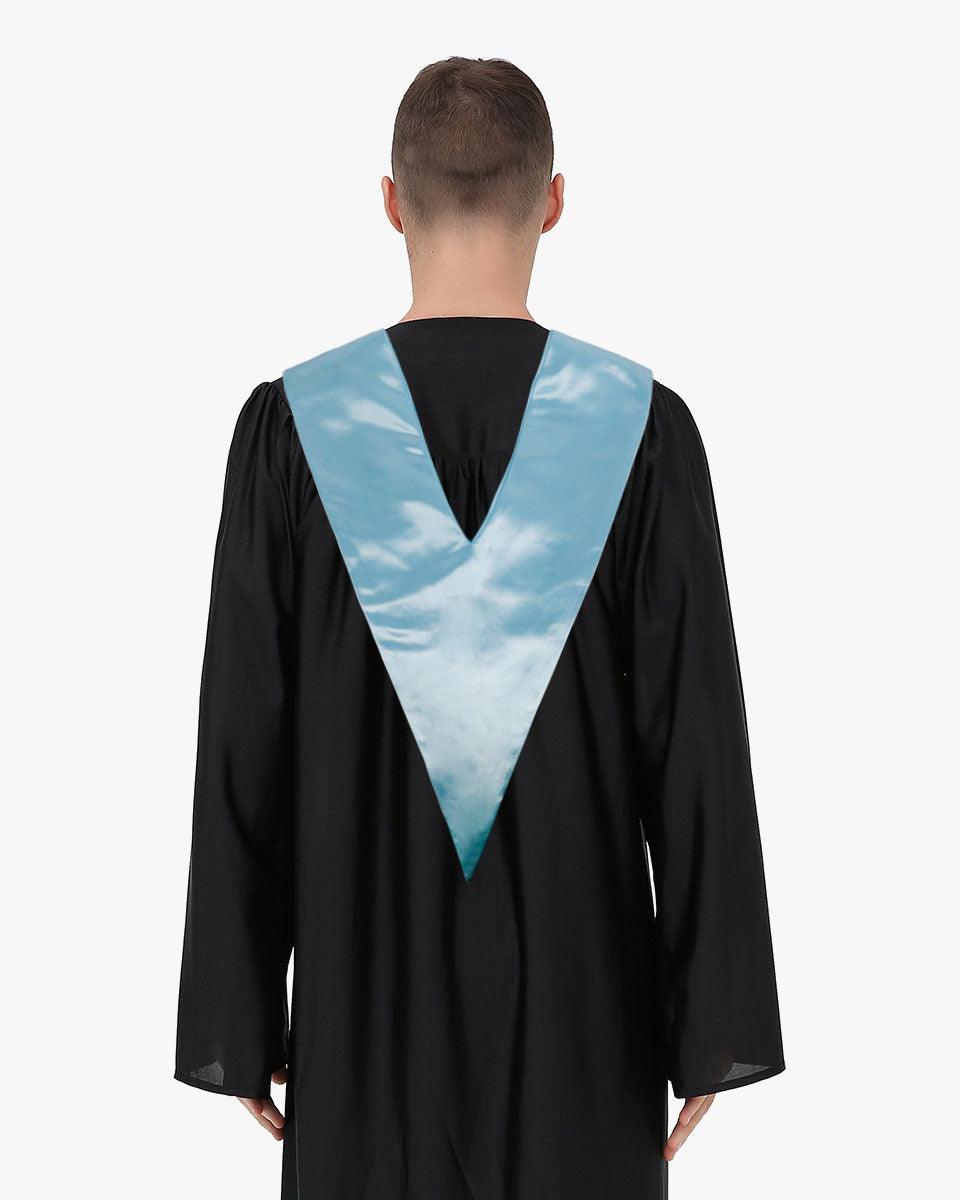 Traditional One Color V Stoles - 10 Colors Available - Graduation Cap&Gown