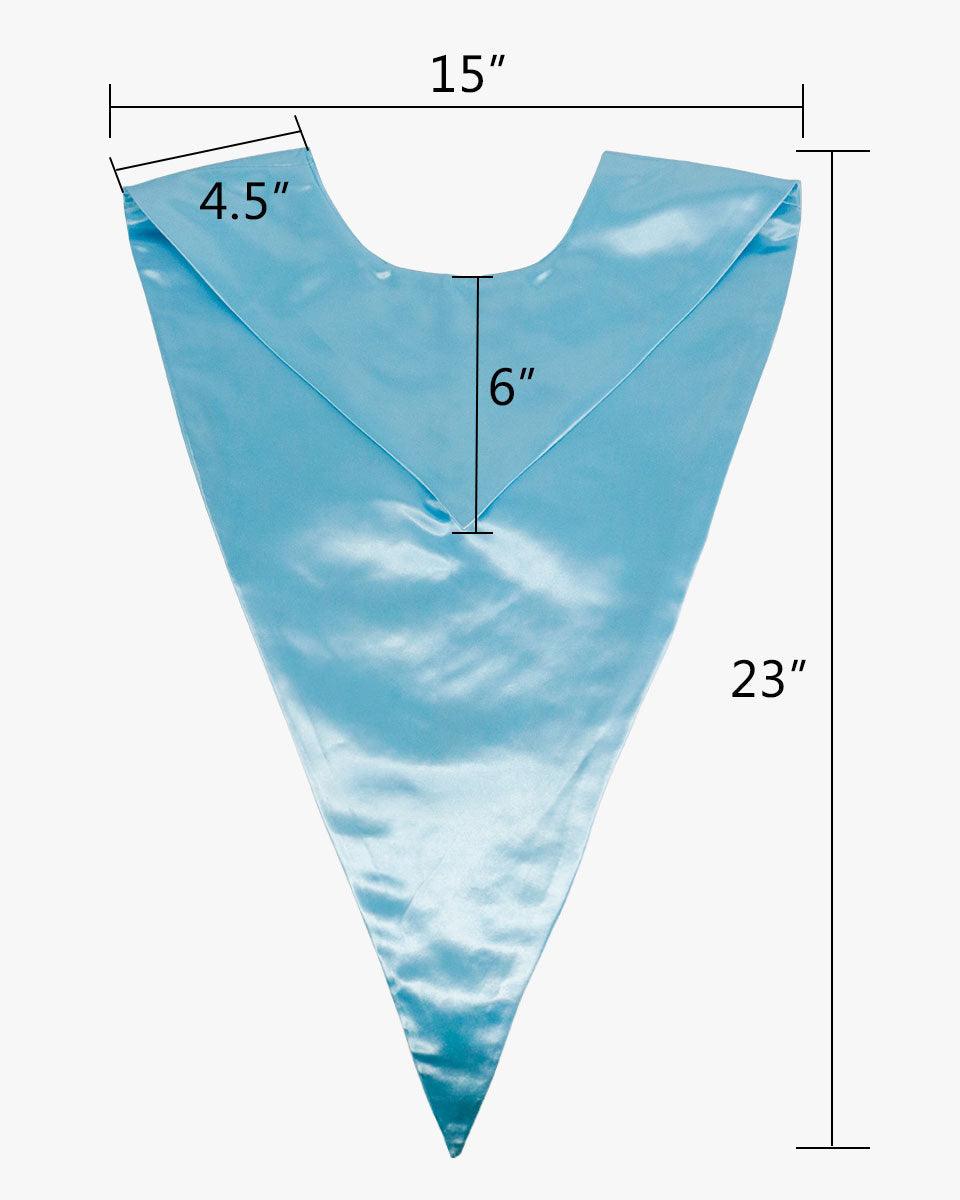 Traditional One Color V Stoles - 10 Colors Available - Graduation Cap&Gown